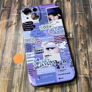 5for$10 Vibrant Purple Olivia Rodrigo Album Collage IPhone 13 Phone Case NWT